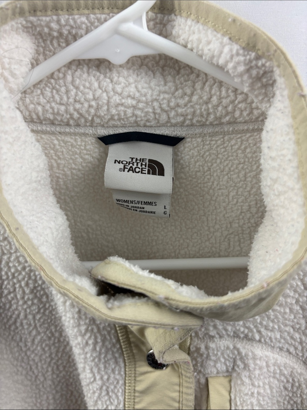 The North Face Cragmont Fleece Jacket Sherpa Jacket in Cream/Tan Size Large - Picture 5 of 11